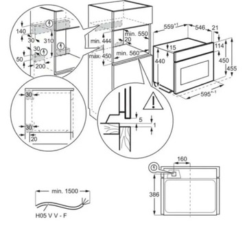 ELECTROLUX EVM6E46X Микроволновая печь 42 л