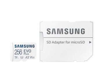 Карта памяти Samsung microSDXC EVO Plus 2021 256 ГБ A2 V30 U3 UHS-I (130 МБ)