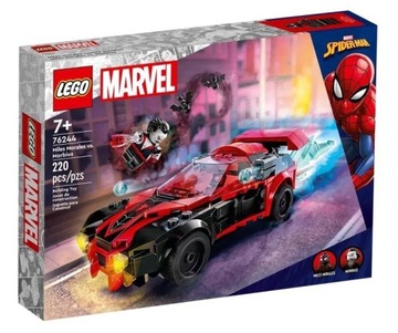 LEGO Super Heroes 76244 Miles Morales kontra Morbius + torebka prezentowa