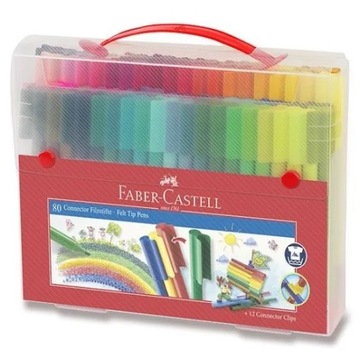 Flamastry Faber-Castell 80 szt. CONNECTOR