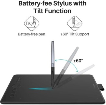 Графический планшет HUION H320M + наклонное перо PL