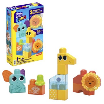 MEGA BLOKS HKN42 KLOCKI AKTYWIZUJĄCE ZWIERZĄTKA W DŻUNGLI