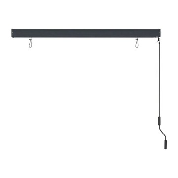 Вертикальная маркиза, складная рулонная штора для балкона, террасы, окна, серая, 1,3 х 2,5 м