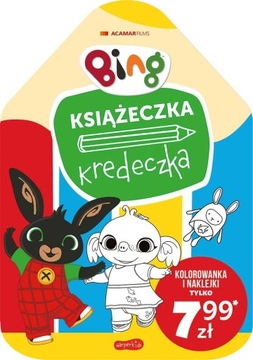 Książeczka kredeczka BING kolorowanka z naklejkami
