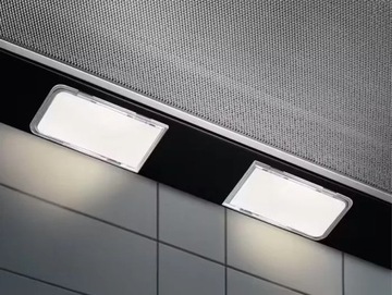 Czarny Okap podszafkowy ELECTROLUX LFP326FB