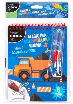 Magiczna kolorowanka wodna Kidea pojazdy