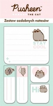 ZESTAW OZDOBNYCH NOTESÓW PUSHEEN kot BAMBINO