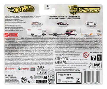 HOT WHEELS Premium Team Transport DMC DELOREAN HW RALLY HAULER #78