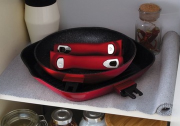 Набор алюминиевых кастрюль Berlinger Haus Burgundy, 24 шт.