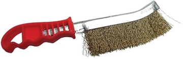 Проволочная щетка, латунная пластиковая ручка. (120)