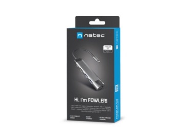 Док-станция Многопортовый адаптер Fowler Go HDMI 4K HUB RJ45 DeX