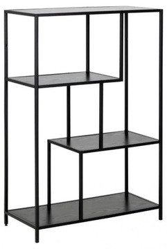 Regał Actona tak 77 cm x 114 cm x 35 cm czarny