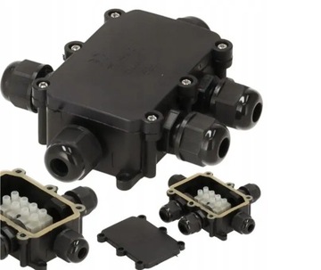 Герметичная электрическая коробка с дросселями, 5x IP68, светодиод для садового монтажа