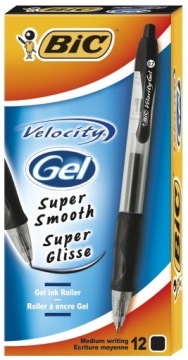 Ручка гелевая автоматическая BIC GEL-OCITY черная, 0,7 мм