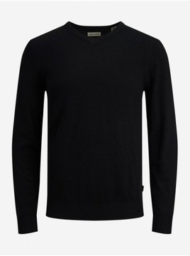 Jack&Jones Sweter Emil 12208365 Czarny Regular Fit