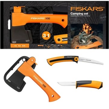 FISKARS SIEKIERA TOPOREK X5 - XXS + NÓŻ + PIŁA