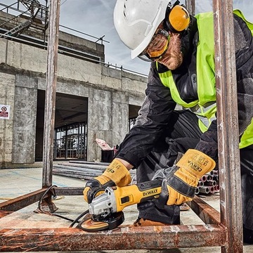 БЕСЩЕТОЧНАЯ УГЛОВАЯ ШЛИФМАШИНА С РЕГУЛИРОВКОЙ 125мм 1700Вт DEWALT DWE4357