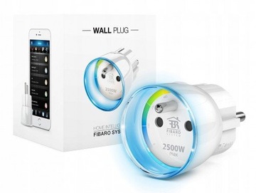 ШТЕКЕРНЫЙ ВЫКЛЮЧАТЕЛЬ FIBARO НАСТЕННАЯ ВИЛКА ТИПА E FGWPE-102