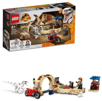 LEGO JW. Погоня на мотоцикле Атроцираптора