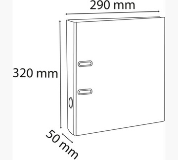 Папка Exacompta А4, черная, 50 мм.
