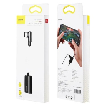 Аудиоконвертер Baseus L45 USB-C + разъем CATL45-01