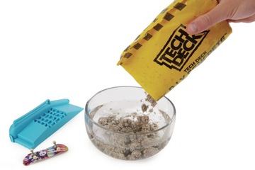 TECH DECK БЕТОННАЯ РАМПА + СКЕЙТБОРД КИНЕТИЧЕСКИЙ БЕТОН ДЛЯ СТРОИТЕЛЬСТВА РАМПЫ