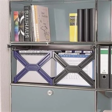 Складной контейнер на 30 подвесных папок Durable, синий, 2 шт.