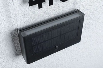 Настенный светильник Paulmann номер дома SOLAR NEDA PIR LED 1W 3000K IP44 - антрацит