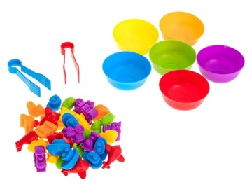 Развивающие аппараты обучающие счету Монтессори 36 шт.