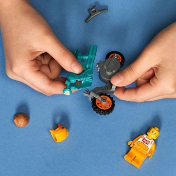 Мотоцикл LEGO City Chicken Stunt 60310, кубики мотора