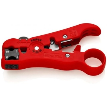 Инструмент для зачистки кабеля RG 6 7 11 59 KNIPEX 16 60 06 SB