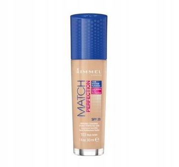 RIMMEL MATCH PERFECTION Тональный крем для лица SPF20 - 103 TRUE IVORY 30 мл