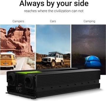 Przetwornica GREEN CELL 12V / 230V 1500W / 3000W