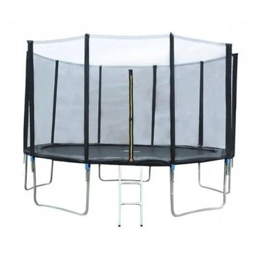 TRAMPOLINA SIATKA WEWNĘTRZNA BATUT DLA DZIECI OGRODOWA 12FT 374cm DRABINKA