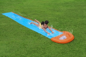 Водная горка с фонтаном садовая водная горка Mega Fun 488см BESTWAY