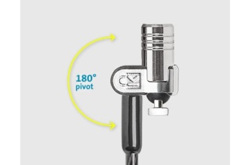 Замок для ноутбука Kensington MicroSaver 2.0 с ключом, черный
