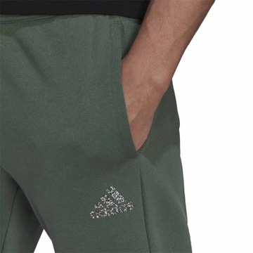 2973 SPODNIE MĘSKIE ADIDAS DRESOWE SPORTOWE BAWEŁNIANE S