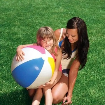 PIŁKA PLAŻOWA dmuchana INTEX 61cm dzieci basen