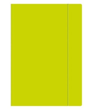 Папка на резинці A4+ FLUO лаймова (10 шт.)
