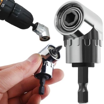 ADAPTER KĄTOWY NASADKA PRZYSTAWKA UCHWYT NA WKRĘTARKĘ WKRĘTARKI HEX BITÓW