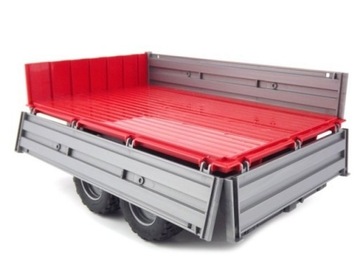 Przyczepa wywrotka, srebrna