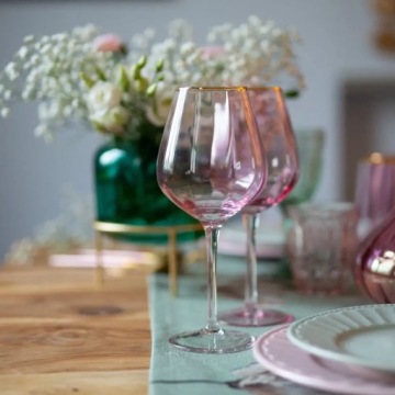 Бокал для вина FELICE розовый 0,58л HOMLA