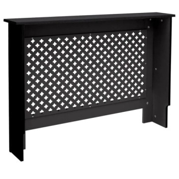 Крышка радиатора с сотовым узором, черная,