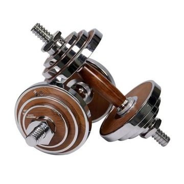 Гантели Proiron регулируемые хромированные, неполные.