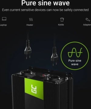 ПРЕОБРАЗОВАТЕЛЬ НАПРЯЖЕНИЯ ИНВЕРТОР Green Cell 12В->230В 1500Вт/3000Вт INV22