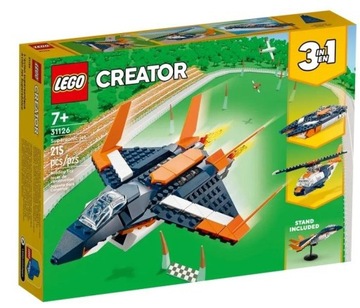 LEGO 31126 Creator Сверхзвуковой реактивный самолет