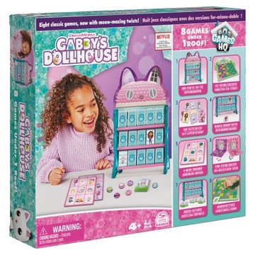 8 Gier Koci Domek Spin Master Gabby's Dollhouse