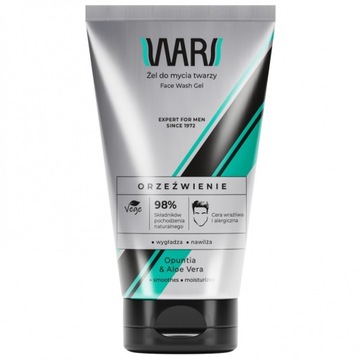 WARS Expert For Men orzeźwiający żel do mycia twarzy 150ml P1