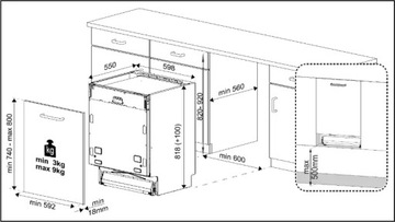 Посудомоечная машина GRUNDIG GNVP4611C, 16 комплектов, 59,8 см