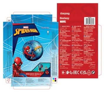 Надувной пляжный мяч Человек Паук 51 см Bestway